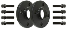 Load image into Gallery viewer, Mini Cooper 18mm Wheel Spacer Kit by BMS w/8 Black Extended Wheel Bolts Spacers Burger Motorsports, Inc. 18mm June 2006 - Present production date Mini Cooper vehicles equipped 14mm x 1.25 factory bolts