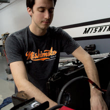 Load image into Gallery viewer, Mishimoto MISMMAPL-SCRIPT-GYS Mishimoto Mens Athletic Script Gray T-Shirt - Small