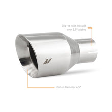 Load image into Gallery viewer, Mishimoto Turbo Inlets Mishimoto Clamp-on Double Wall Exhaust Tip 2.5 Inlet Slash Cut - polished
