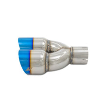 Load image into Gallery viewer, Mishimoto Turbo Inlets Mishimoto Dual Offset Tips 2.5in Inlet 3in Outlet Slash Cut - Burnt