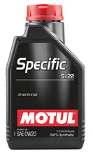 Load image into Gallery viewer, Motul Motor Oils Motul 1L OEM Synthetic Engine Oil ACEA A1/B1 Specific 5122 0W20