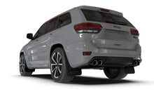 Load image into Gallery viewer, Rally Armor RALMF134-UR-BLK-RD Rally Armor 18-22 Jeep Grand Cherokee SRT Trackhawk Black UR Mud Flap - Red Logo