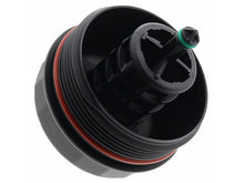 Load image into Gallery viewer, Rein Cover Cap CPL0054 black automotive cover cap with red sealing ring for secure fit