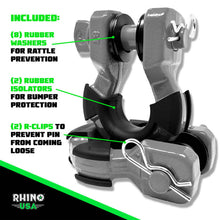 Load image into Gallery viewer, Rhino USA Shackle Kits Rhino USA 8T Super Shackle 2-Pack (Gray)