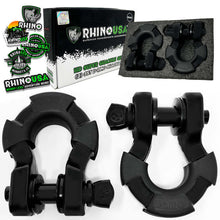 Load image into Gallery viewer, Rhino USA Shackle Kits Rhino USA 8T Super Shackle 2-Pack (Matte Black)