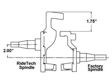 Load image into Gallery viewer, Ridetech RID11009300 Ridetech 67-69 GM F-Body 68-74 X-Body 64-72 A-Body Tall Spindles Pair