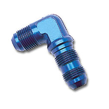 Load image into Gallery viewer, Russell Fittings Russell Performance -6 AN 90 Degree Flare Bulkhead (Blue)