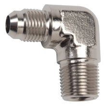 Load image into Gallery viewer, Russell Fittings Russell Performance -6 AN to 1/4in NPT 90 Degree Flare to Pipe Adapter (Endura)
