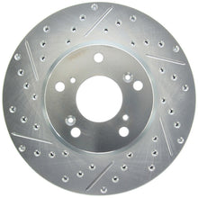 Load image into Gallery viewer, Stoptech Brake Rotors - Slot & Drilled StopTech Select Sport 06-08 Honda Civic GX / 98-02 Accord V7 Slotted and Drilled Right Front Rotor