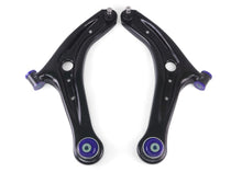 Load image into Gallery viewer, Superpro Caster Kits SuperPro 2011-2019 Ford Fiesta S Front Lower Control Arm Set w/ Bushings (+Caster)