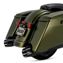 Load image into Gallery viewer, Vance and Hines Motorcycle Slip-On Vance & Hines 17-23 Harley Touring Models Blackbird 450 Slip-Ons - Black Contrast Finish End Caps