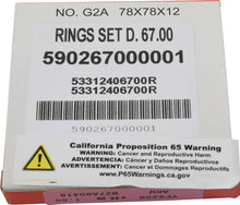 Load image into Gallery viewer, Vertex Pistons VEP590267000001 Vertex Pistons 88-06 YFS 200 Blaster Piston Ring - 1.00mm