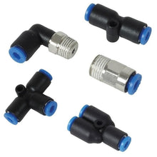 Load image into Gallery viewer, Vibrant Fittings Vibrant Male Straight Pneumatic Vacuum Fitting (1/4in NPT Thread) - for 1/4in (6mm) OD tubing
