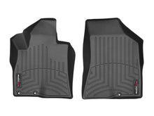 Load image into Gallery viewer, WeatherTech Floor Mats - Rubber WeatherTech 2009 Hyundai Santa Fe w/ Driver Side Dual Floor Posts Front FloorLiner - Black