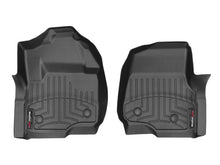 Load image into Gallery viewer, WeatherTech Floor Mats - Rubber WeatherTech 2017+ Ford F-250/F-350/F-45-/F-550 Vinyl Front FloorLiner - Black (Super Cab-Suber Crew)