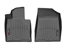 Load image into Gallery viewer, WeatherTech Floor Mats - Rubber WeatherTech 2017+ Kia Cadenza Front FloorLiner - Black