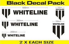 Load image into Gallery viewer, Whiteline Stickers/Decals/Banners Whiteline Decal Kits 10 Pk Black