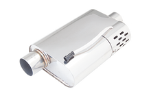 Load image into Gallery viewer, XFORCE XFVMK52-300 Xforce Varex Valved R Series Muffler 3 Inch Inlet Covered Motor 3 Inch inlet oval (4"X9.5"X14")