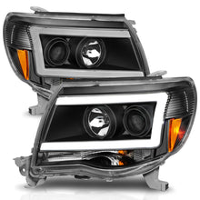 Load image into Gallery viewer, ANZO 05-09 Toyota Tacoma Projector Light Bar Style Headlights w/ C Light Bar Headlights ANZO