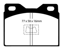 Load image into Gallery viewer, EBC 76-85 Porsche 924 2.0 Yellowstuff Front Brake Pads Brake Pads - Performance EBC