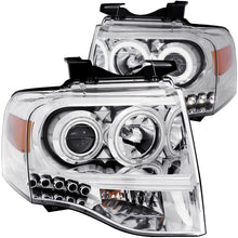 Load image into Gallery viewer, ANZO 2007-2014 Ford Expedition Projector Headlights Chrome Headlights ANZO