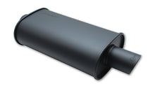 Load image into Gallery viewer, Vibrant StreetPower FLAT BLACK Oval Muffler with Single 3in Outlet - 2.25in inlet I.D. Muffler Vibrant