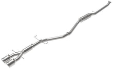 Load image into Gallery viewer, aFe Takeda 2.5in 304SS Cat-Back Exhaust System w/ Polished Tips 17-20 Honda Civic Si Sedan I4 1.5L Catback aFe