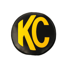 Load image into Gallery viewer, KC HiLiTES 6in. Round Soft Cover (Pair) - Black w/Yellow KC Logo Light Covers and Guards KC HiLiTES