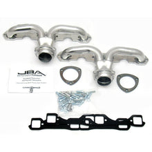 Load image into Gallery viewer, JBA 57-74 Chevrolet Corvette 265-400 SBC 1-5/8in Primary Silver Ctd Tight Tuck Header Headers & Manifolds JBA