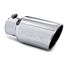 Load image into Gallery viewer, MBRP Universal Tip 6 O.D. Angled Rolled End 4 inlet 12 length Steel Tubing MBRP