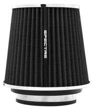 Load image into Gallery viewer, Spectre Adjustable Conical Air Filter 5-1/2in. Tall (Fits 3in. / 3-1/2in. / 4in. Tubes) - Black Air Filters - Universal Fit Spectre