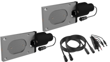 Load image into Gallery viewer, QTP Bolt-On QTEC Dual Low Profile Oval Electric Cutout Valves - Pair Exhaust Cutouts QTP
