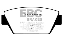 Load image into Gallery viewer, EBC 93-94 Eagle Talon 1.8 Greenstuff Rear Brake Pads Brake Pads - Performance EBC