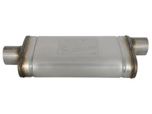 Load image into Gallery viewer, aFe MACHForce XP SS Muffler 3in Center Inlet / 3in Offset Outlet 18in L x 9in W x4in H Body Muffler aFe