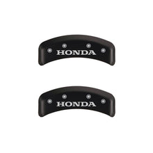 Load image into Gallery viewer, MGP 4 Caliper Covers Engraved Front & Rear Honda Red finish silver ch Caliper Covers MGP