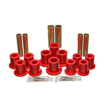 Load image into Gallery viewer, Energy Suspension Fd Rr Spring Bush Set Complete - Red Bushing Kits Energy Suspension