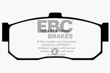 Load image into Gallery viewer, EBC 91-97 Infiniti G20 2.0 Yellowstuff Rear Brake Pads Brake Pads - Performance EBC