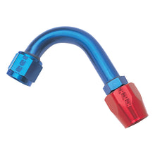 Load image into Gallery viewer, Russell Performance -10 AN Red/Blue 120 Degree Full Flow Hose End (1-1/4in Centerline Radius) Fittings Russell