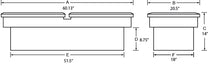 Load image into Gallery viewer, Lund 82-05 Chevy S10 (Long Bed) Ultima Dual Lid Gull Wing Crossover Tool Box - Brite Tool Storage LUND