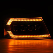 Load image into Gallery viewer, AlphaRex 04-08 Ford F-150 (No 2004 Heritage) NOVA-Series LED Proj HL Alpha-Blk w/Actv Lgt / Seq. Sig Headlights AlphaRex