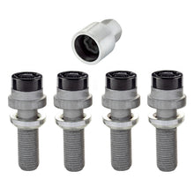 Load image into Gallery viewer, McGard Wheel Lock Bolt Set - 4pk. (Radius Seat) M14X1.5 / 19mm Hex / 35.4mm Shank Length - Black Wheel Bolts McGard
