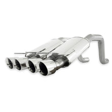 Load image into Gallery viewer, Stainless Works 2006-13 Corvette C6ZO6/ZR1 3in Axleback Chambered Mufflers Quad 4in Rolled Edge Tips Catback Stainless Works