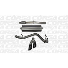Load image into Gallery viewer, Corsa 14-19 GMC Sierra/Chevy Silv 1500 Crew Cab/Std. Bed 5.3L V8 Black Sport Single Side CB Exhaust Catback CORSA Performance
