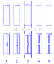 Load image into Gallery viewer, King Ford Eng 445 T/Dies Crankshaft Main Bearing Set (Set of 5) Bearings King Engine Bearings