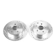 Load image into Gallery viewer, Power Stop 16-17 Toyota Mirai Rear Evolution Drilled & Slotted Rotors - Pair Brake Rotors - Slot & Drilled PowerStop