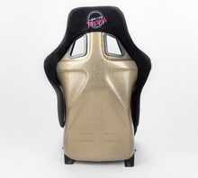 Load image into Gallery viewer, NRG FRP Bucket Seat ULTRA Edition - Large (Black Alcantara/Gold Glitter Back) Race Seats NRG