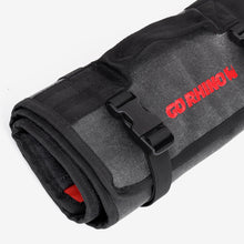 Load image into Gallery viewer, Go Rhino XVenture Gear Tool Roll - Small (4x4in. Closed) 12oz Waxed Canvas - Black Cargo Boxes & Bags Go Rhino