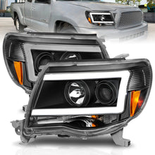 Load image into Gallery viewer, ANZO 05-09 Toyota Tacoma Projector Light Bar Style Headlights w/ C Light Bar Headlights ANZO