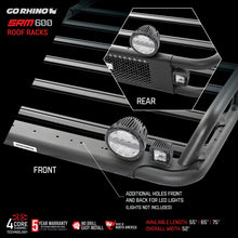 Load image into Gallery viewer, Go Rhino Universal 65in SRM 600 Basket Style Rack - Textured black Roof Baskets Go Rhino