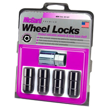 Load image into Gallery viewer, McGard Wheel Lock Nut Set - 4pk. (Cone Seat) M14X1.5 / 21mm & 22mm Dual Hex / 1.965in. L - Black Lug Nuts McGard